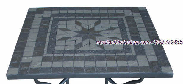 Bàn đá Mosaic KH-018 Bàn đá Mosaic KH-018