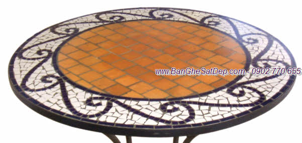 Bàn đá Mosaic KH-024 Bàn đá Mosaic KH-024