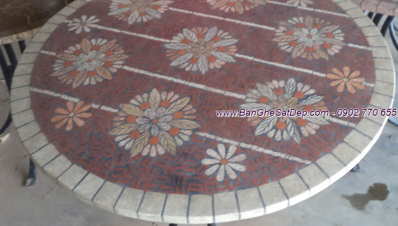 Bàn đá Mosaic KH-005 Bàn đá Mosaic KH-005