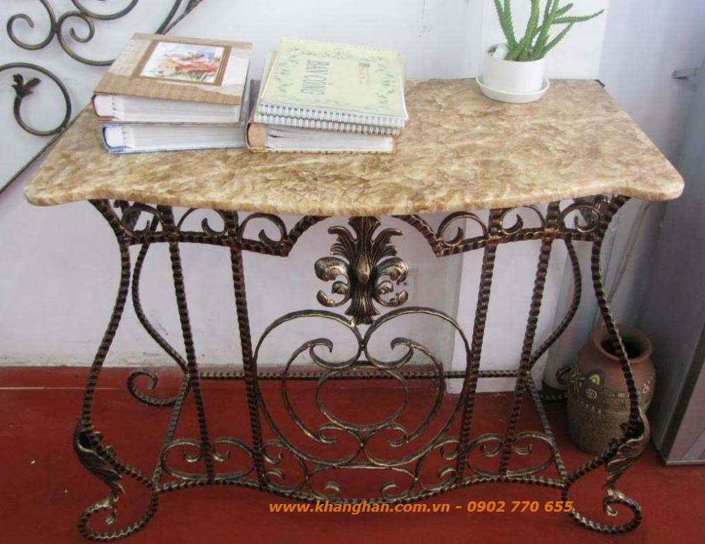 Bàn ốp tường sắt nghệ thuật đẹp KH-B002 Bàn ốp tường sắt nghệ thuật đẹp KH-B002