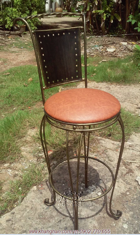 Ghế bar sắt mỹ thuật đẹp KH15-GB001 Ghế bar sắt mỹ thuật đẹp KH15-GB001