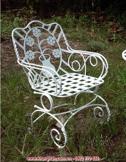 Bàn ghế sắt mỹ thuật cho sân vườn KH14-G002 Bàn ghế sắt mỹ thuật cho sân vườn KH14-G002