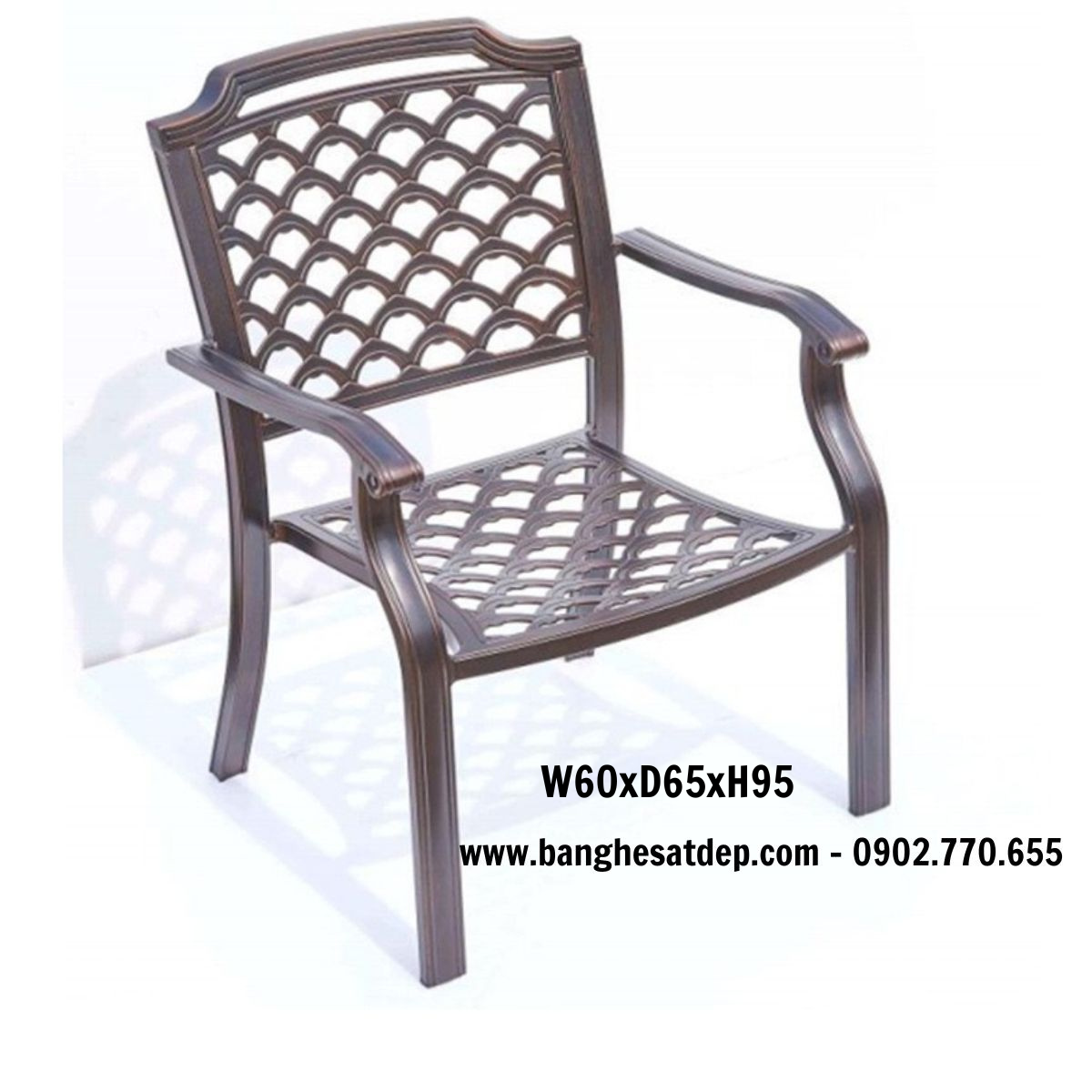 Ghế vuông nhôm đúc nhập khẩu cho sân vườn Ghế vuông nhôm đúc nhập khẩu cho sân vườn