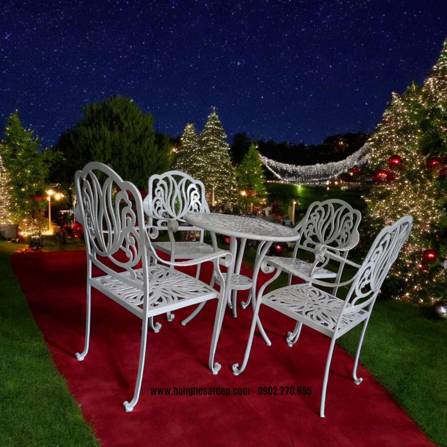 Bàn ghế sắt cắt CNC mỹ thuật Bàn ghế sắt cắt CNC mỹ thuật