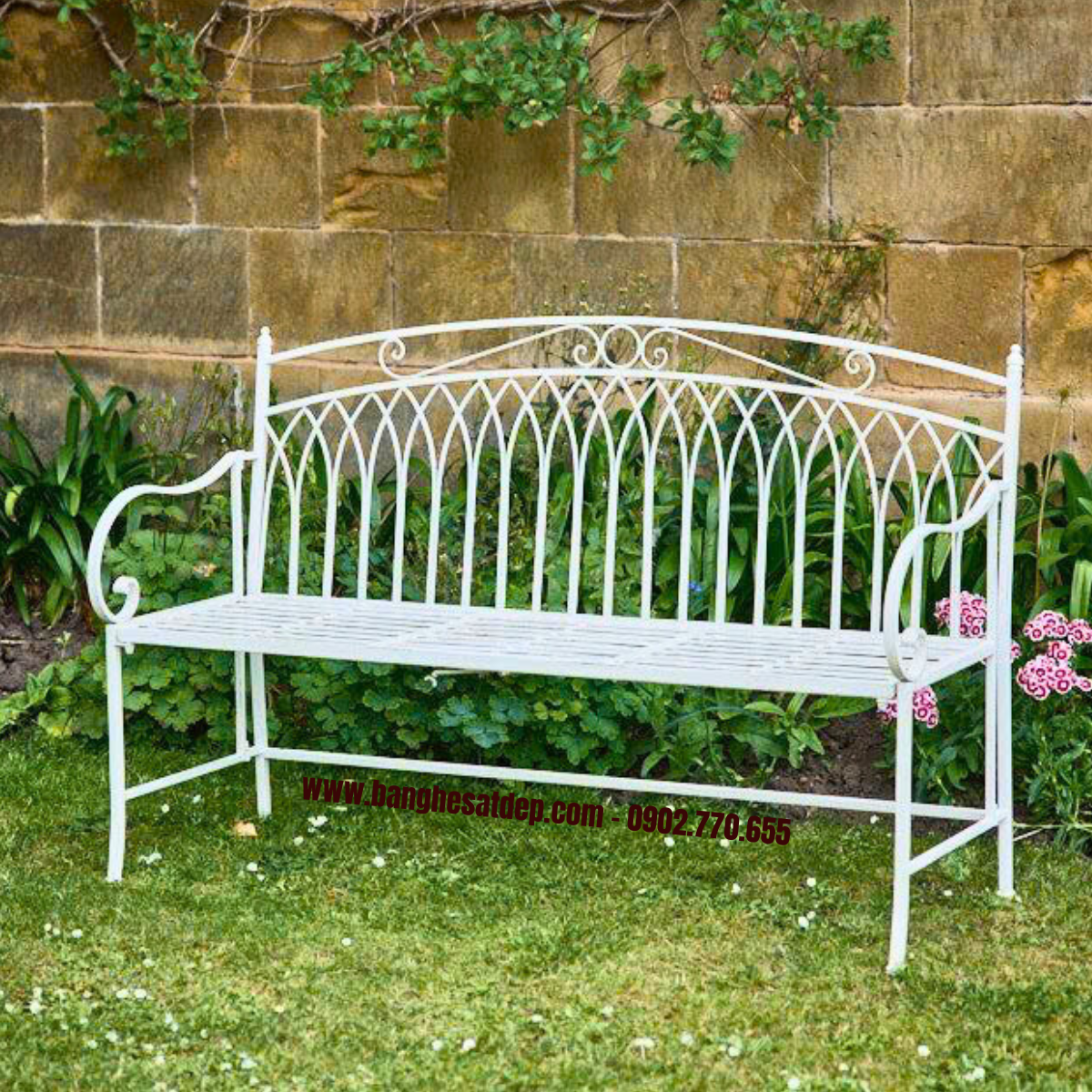 Ghế dài bằng sắt kh25-gd04 Ghế dài bằng sắt kh25-gd04