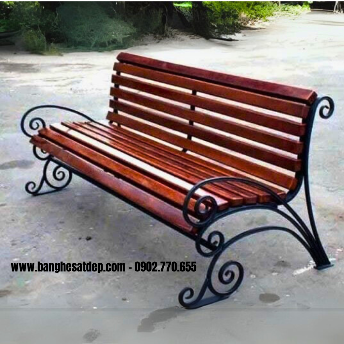 Ghế dài bằng sắt kh25-gd05 Ghế dài bằng sắt kh25-gd05