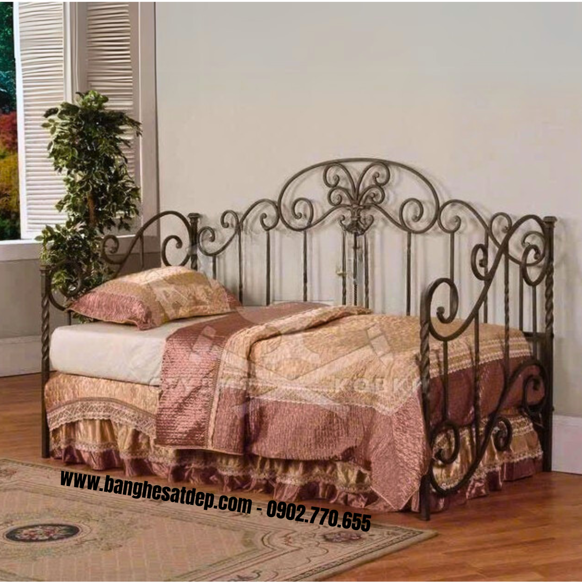 Sofa sắt nghệ thuật KH25-S01 Sofa sắt nghệ thuật KH25-S01