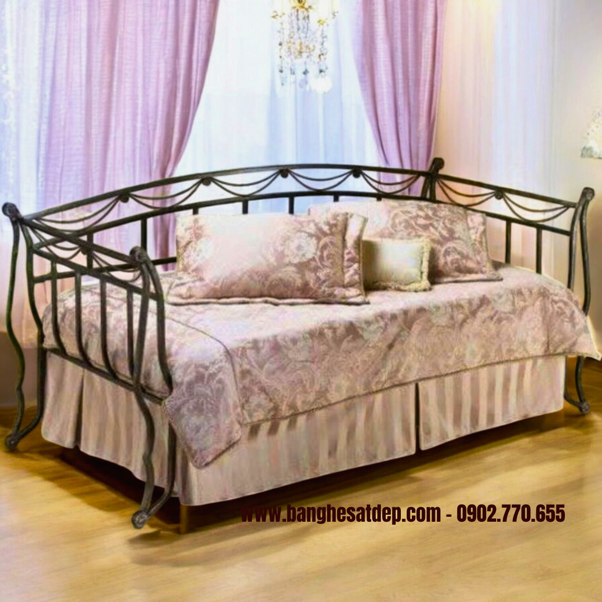 Sofa sắt mỹ thuật KH25-S05 Sofa sắt mỹ thuật KH25-S05