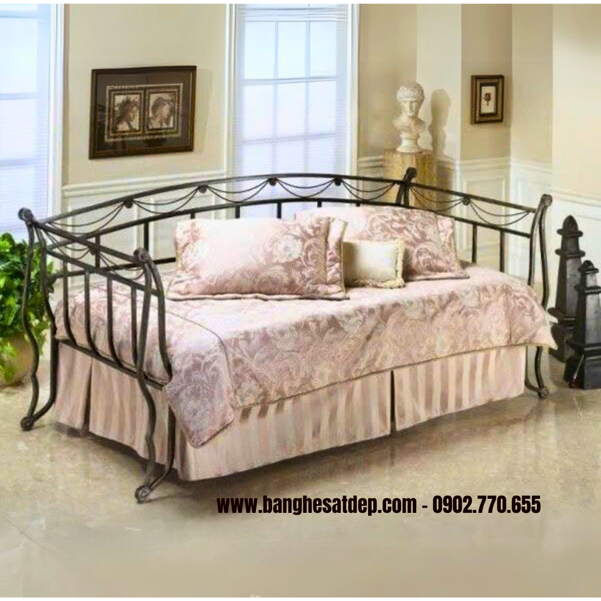 Sofa sắt mỹ thuật KH25-S05 Sofa sắt mỹ thuật KH25-S05