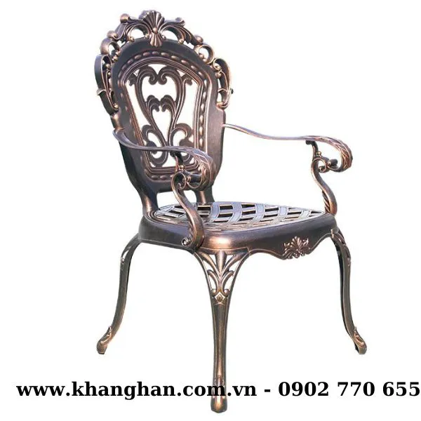 BỘ BÀN TRÒN 4 GHẾ BẰNG NHÔM ĐÚC NHẬP KHẨU