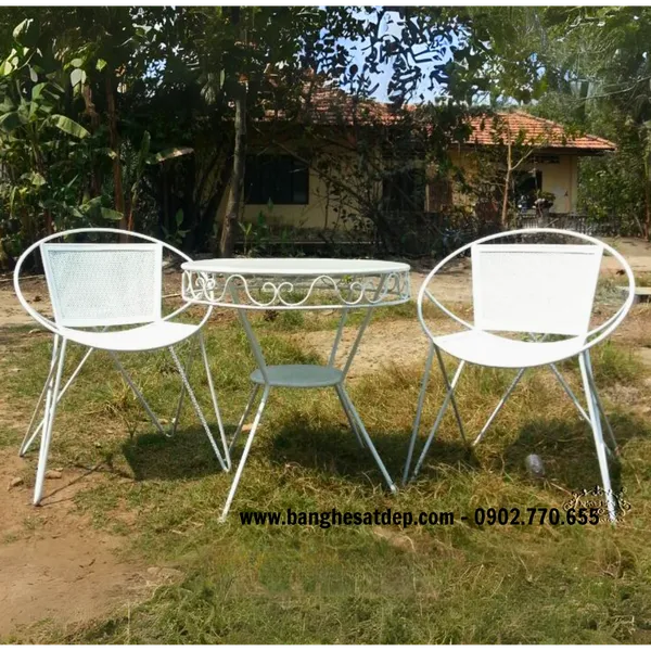 BÀN GHẾ SẮT KH15-BG002