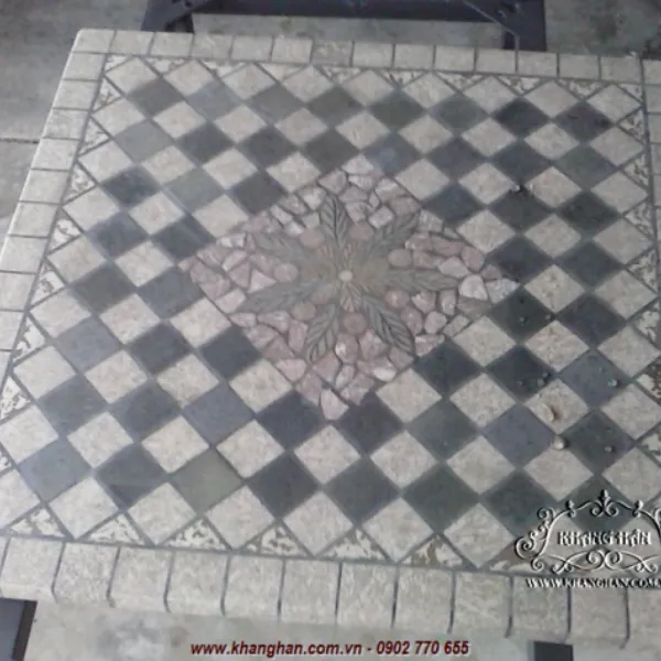 Mặt bàn Mosaic hình vuông