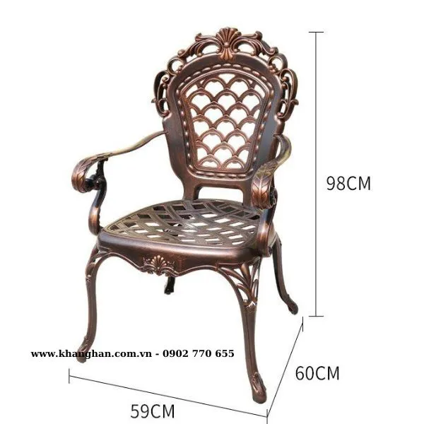BÀN GHẾ NHÔM ĐÚC NGOÀI TRỜI NHẬP KHẨU