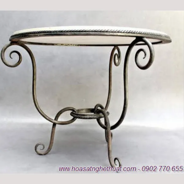Iron table leg impressive three ancient