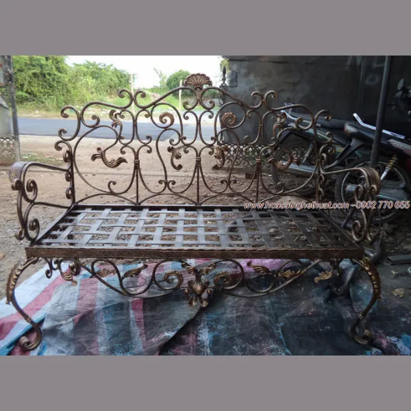 GHẾ DÀI SẮT RÈN - KH-GD086