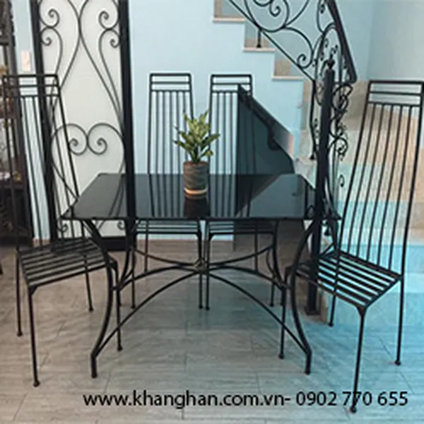 BÀN GHẾ SẮT KH14-BG010