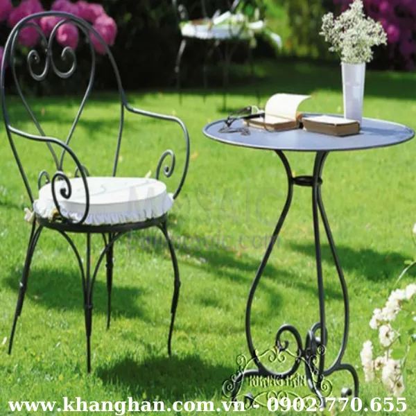 BÀN GHẾ SẮT RÈN MỸ THUẬT KH14-BG033
