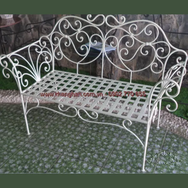 MẪU GHẾ DÀI SẮT RÈN - KH14-GD003
