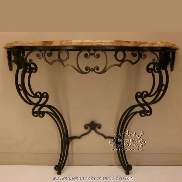 Wrought iron table Walling charming art