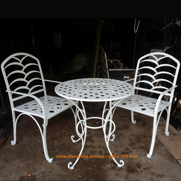 BÀN GHẾ SẮT ĐẸP KH15-BG003