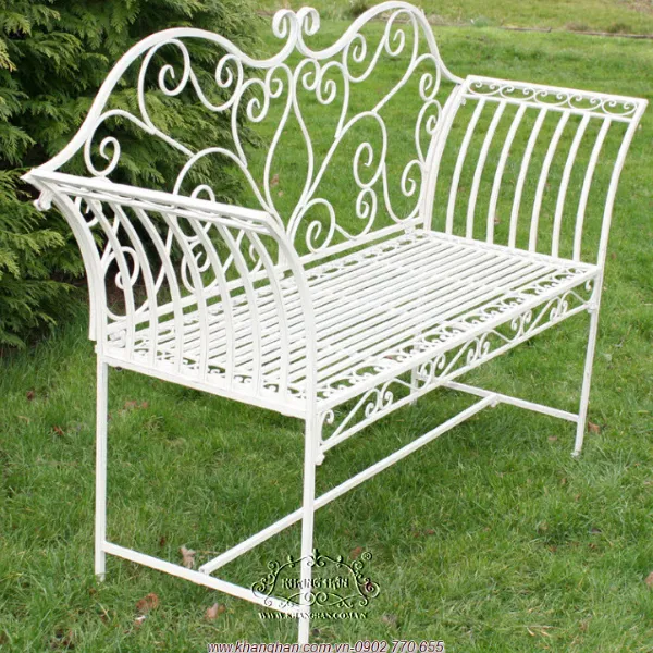 GHẾ DÀI SẮT RÈN MỸ THUẬT - KH15-GD004