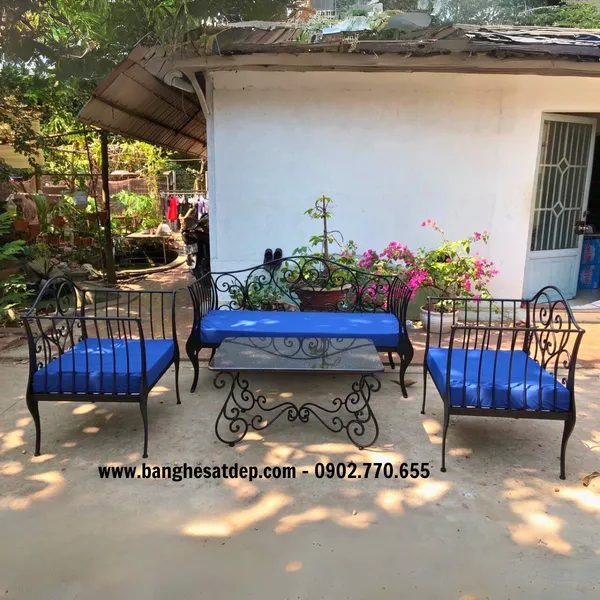  BÀN GHẾ SOFA SẮT KH19-BG003
