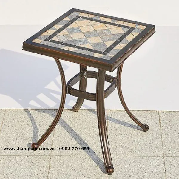 BÀN VUÔNG MẶT GỐM KH23-B01