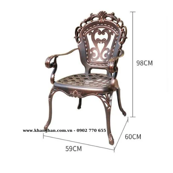 BÀN GHẾ NHÔM ĐÚC NGOÀI TRỜI NHẬP KHẨU