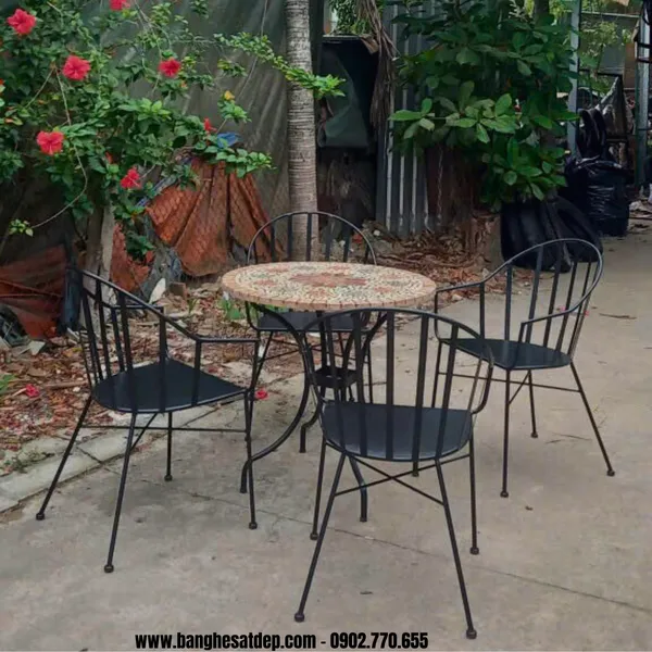 BỘ BÀN TRÒN 4 GHẾ