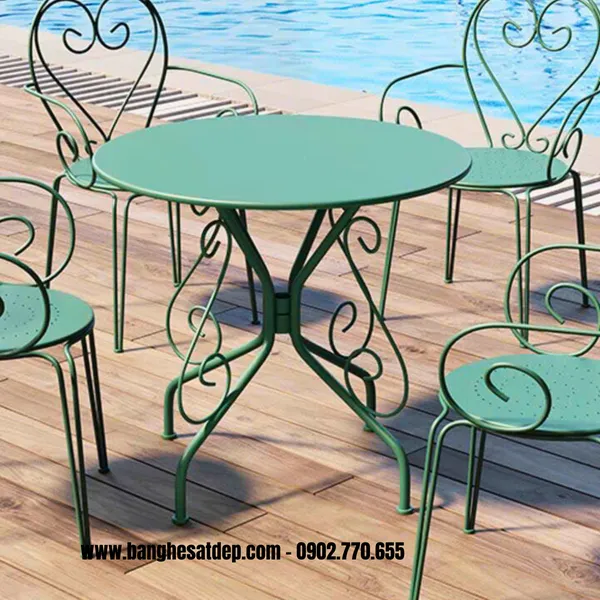 BÀN GHẾ SẮT KH25-BG01