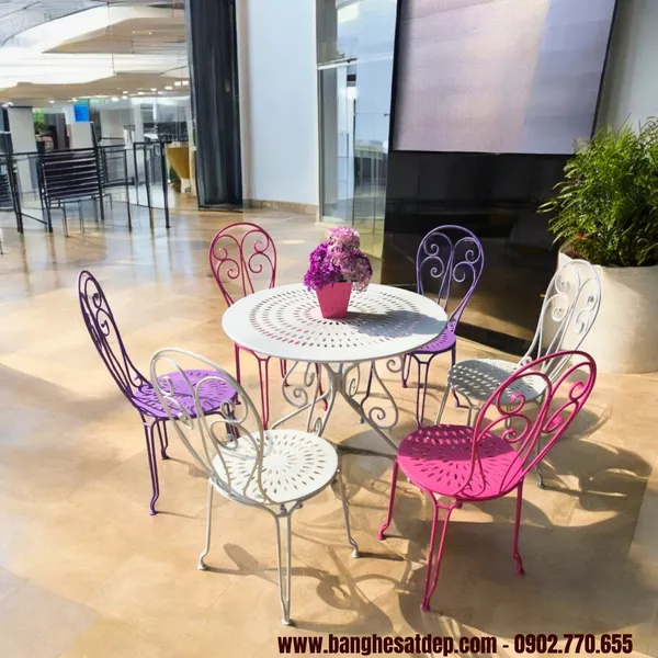 BÀN GHẾ SẮT KH25-BG04