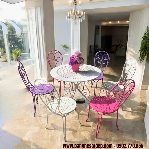 BÀN GHẾ SẮT KH25-BG04