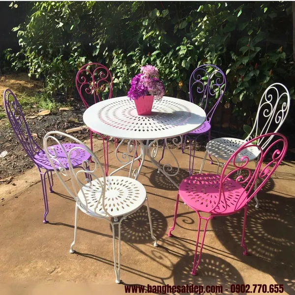BÀN GHẾ SẮT KH25-BG04