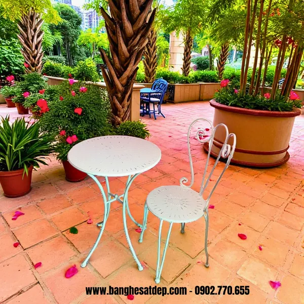 BÀN GHẾ SẮT KH25-BG08