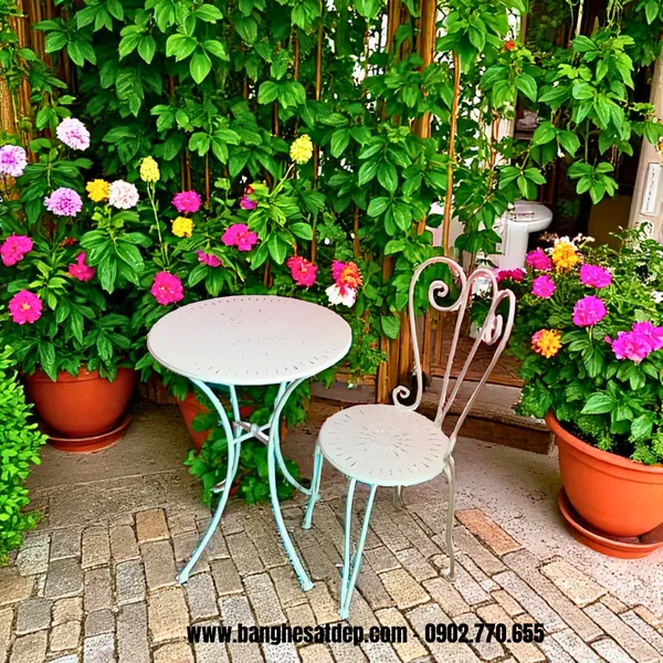 BÀN GHẾ SẮT KH25-BG08