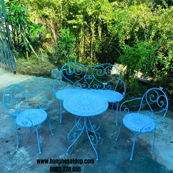 BÀN GHẾ SẮT KH26-BG08