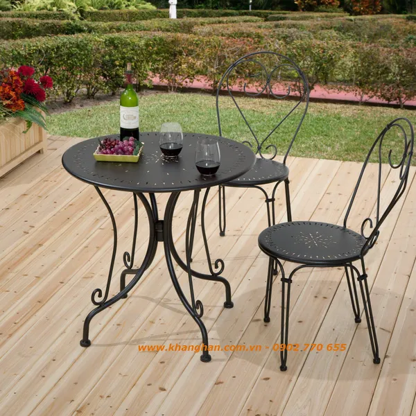 BÀN GHẾ SẮT RÈN MỸ THUẬT KH14-BG019