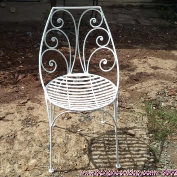 Iron garden chairs charming art