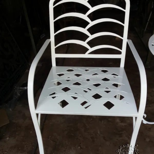 Sample art chair suitable for garden