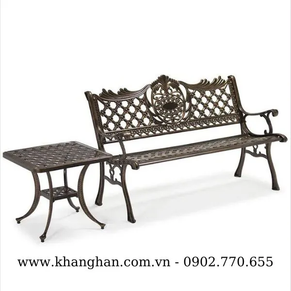 GHẾ BĂNG DÀI NHÔM ĐÚC