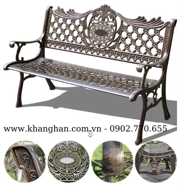 GHẾ BĂNG DÀI NHÔM ĐÚC