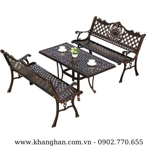 GHẾ BĂNG DÀI NHÔM ĐÚC
