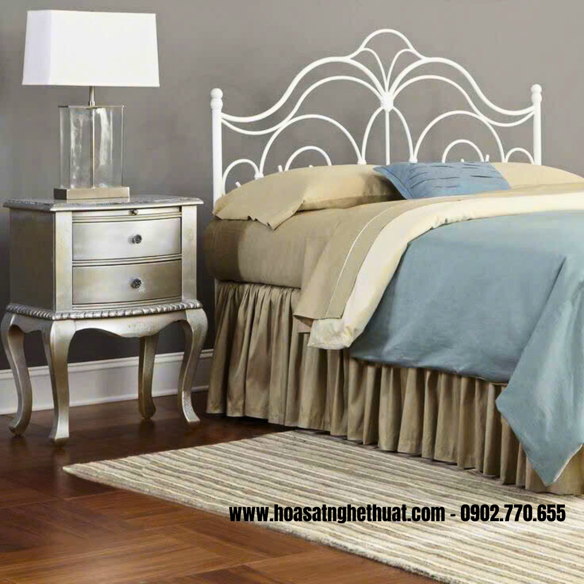 Giường ngủ bằng sắt KH25-GN01 Giường ngủ bằng sắt KH25-GN01