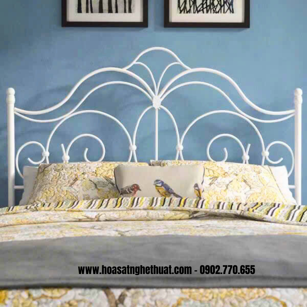 Giường ngủ bằng sắt KH25-GN01 Giường ngủ bằng sắt KH25-GN01