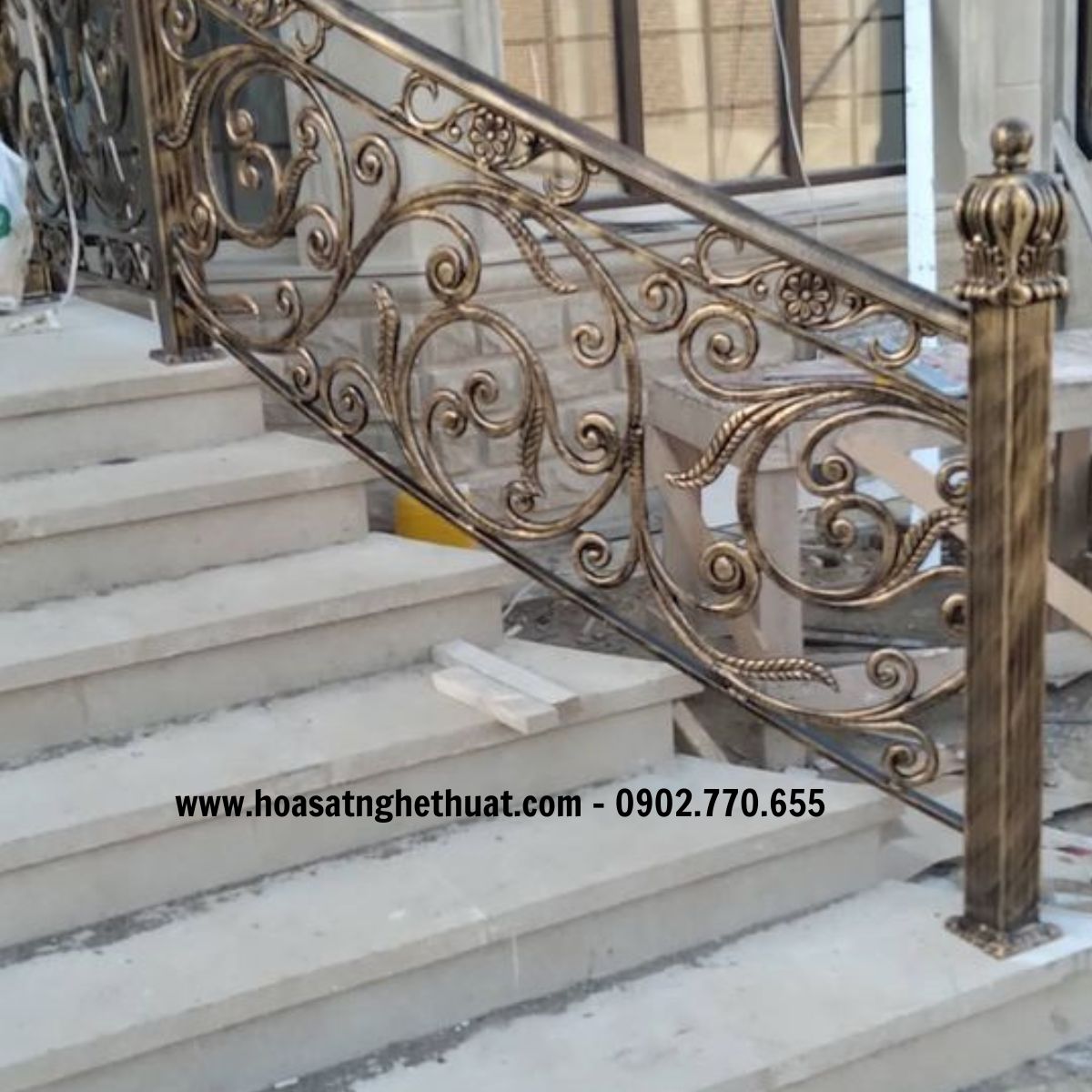 lan can cầu thang sắt rèn mỹ thuật lan can cầu thang sắt rèn mỹ thuật