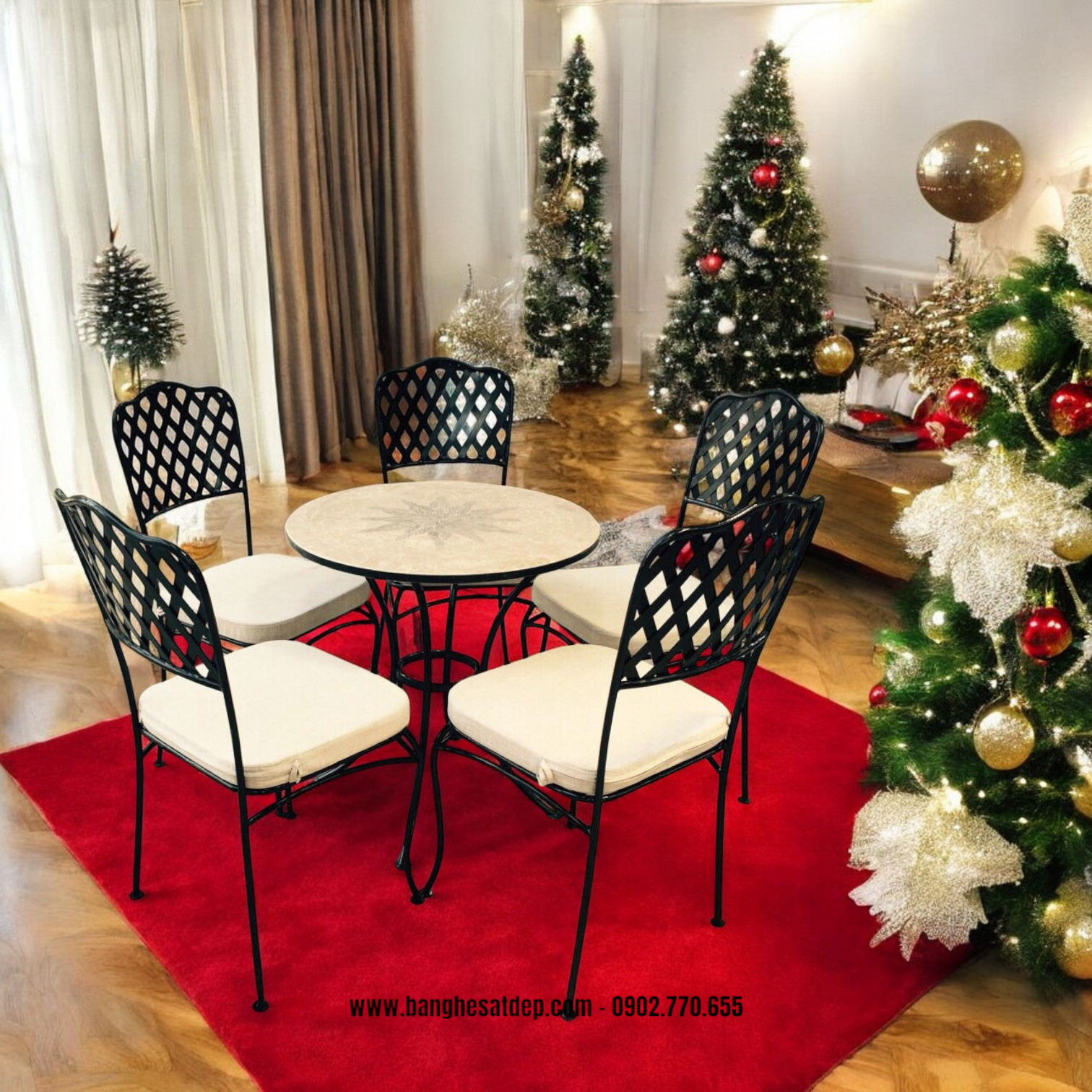 Bộ Bàn Ghế Sắt Mỹ Thuật Bộ Bàn Ghế Sắt Mỹ Thuật