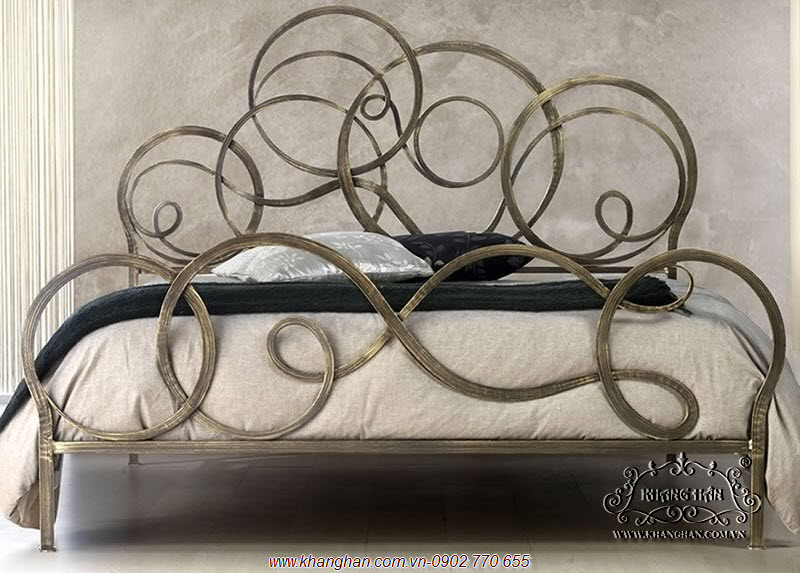 Bed resistance welded wrought iron art KH14-GN002 Bed resistance welded wrought iron art KH14-GN002