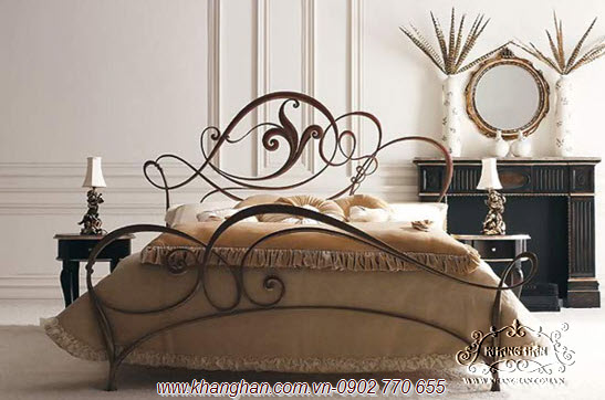 Bending iron art bed luxury Italian style KH-G002 Bending iron art bed luxury Italian style KH-G002