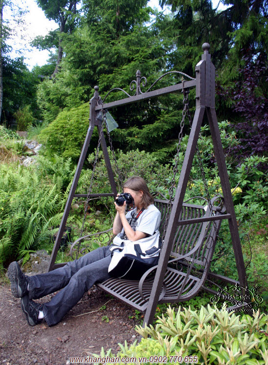 Swings iron garden art KH-XD002 Swings iron garden art KH-XD002