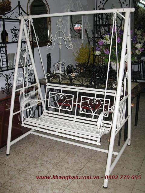 Mẫu số 5: ghế xích đu sắt nghệ thuật được yêu thích nhất KH-XD024 Mẫu số 5: ghế xích đu sắt nghệ thuật được yêu thích nhất KH-XD024